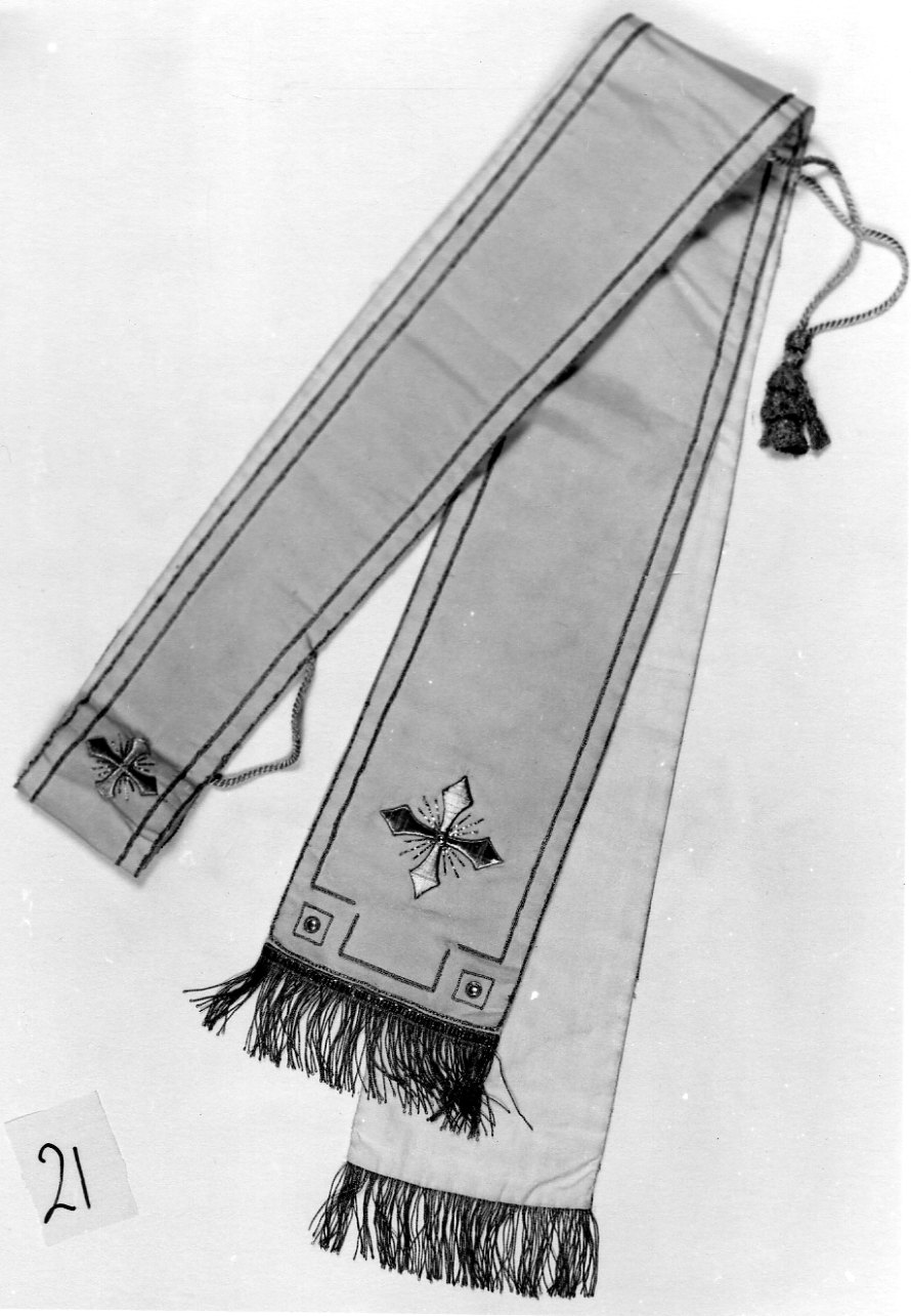 stola, opera isolata - manifattura italiana (prima metà sec. XX)