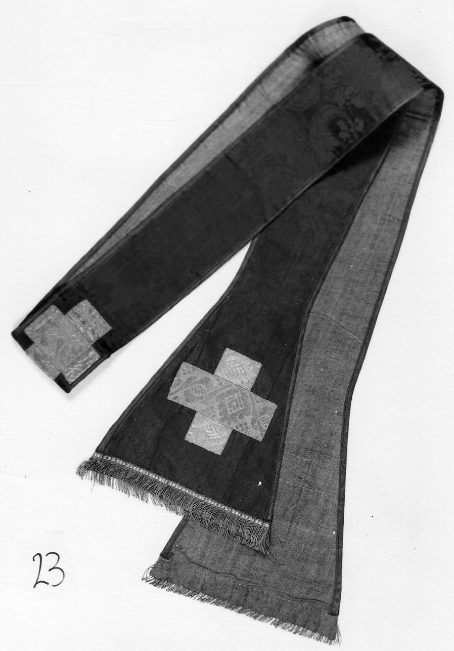 stola, opera isolata - manifattura italiana (prima metà sec. XVIII)