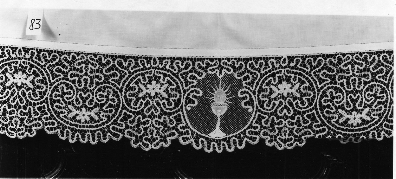 calice eucaristico (tovaglia d'altare, serie) - manifattura italiana (fine/inizio secc. XIX/ XX)