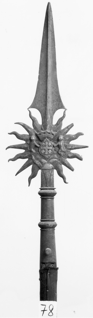 angeli reggistemma (spuntone, opera isolata) - ambito italiano (sec. XIX)