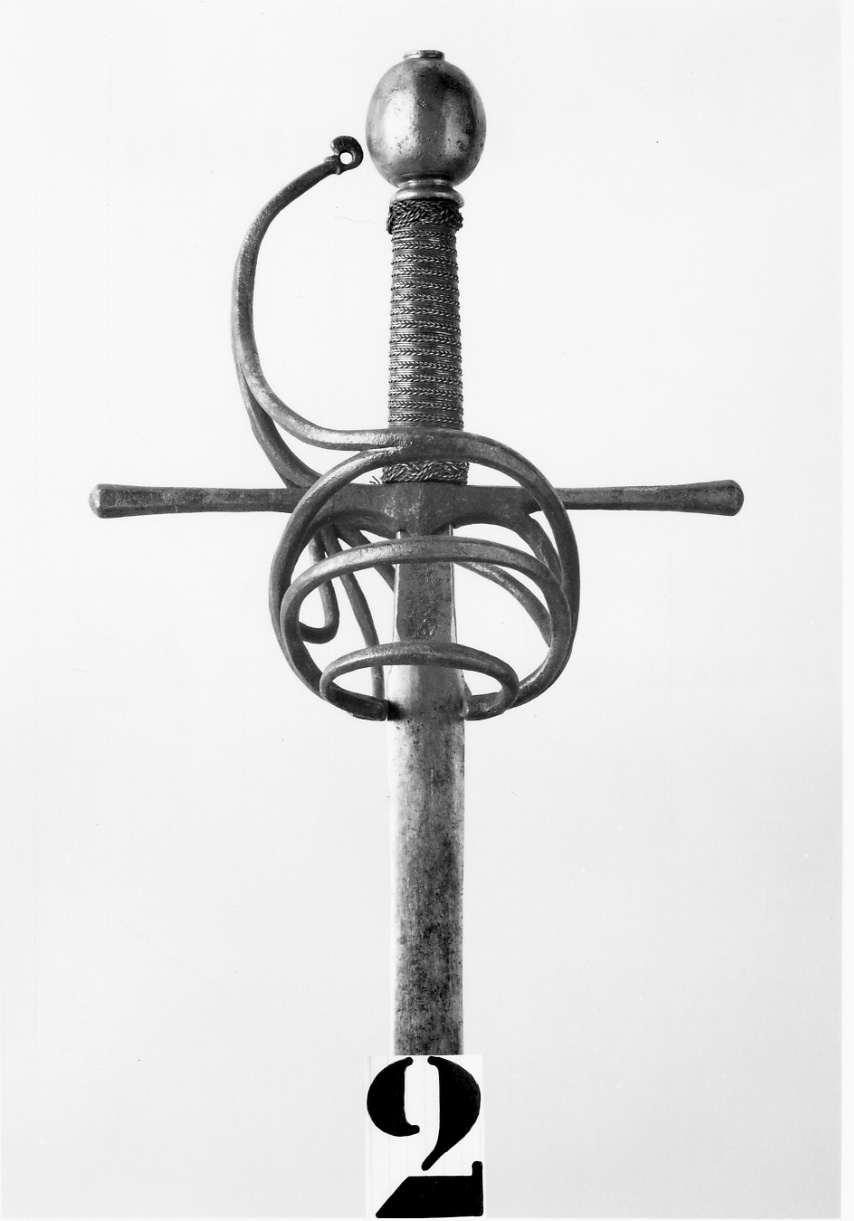 spada da lato, opera isolata - ambito italiano (sec. XVII)