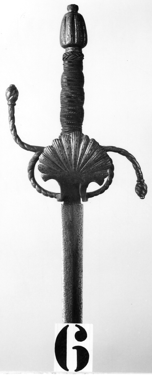 conchiglia (spada da lato, opera isolata) - ambito italiano (sec. XVI)