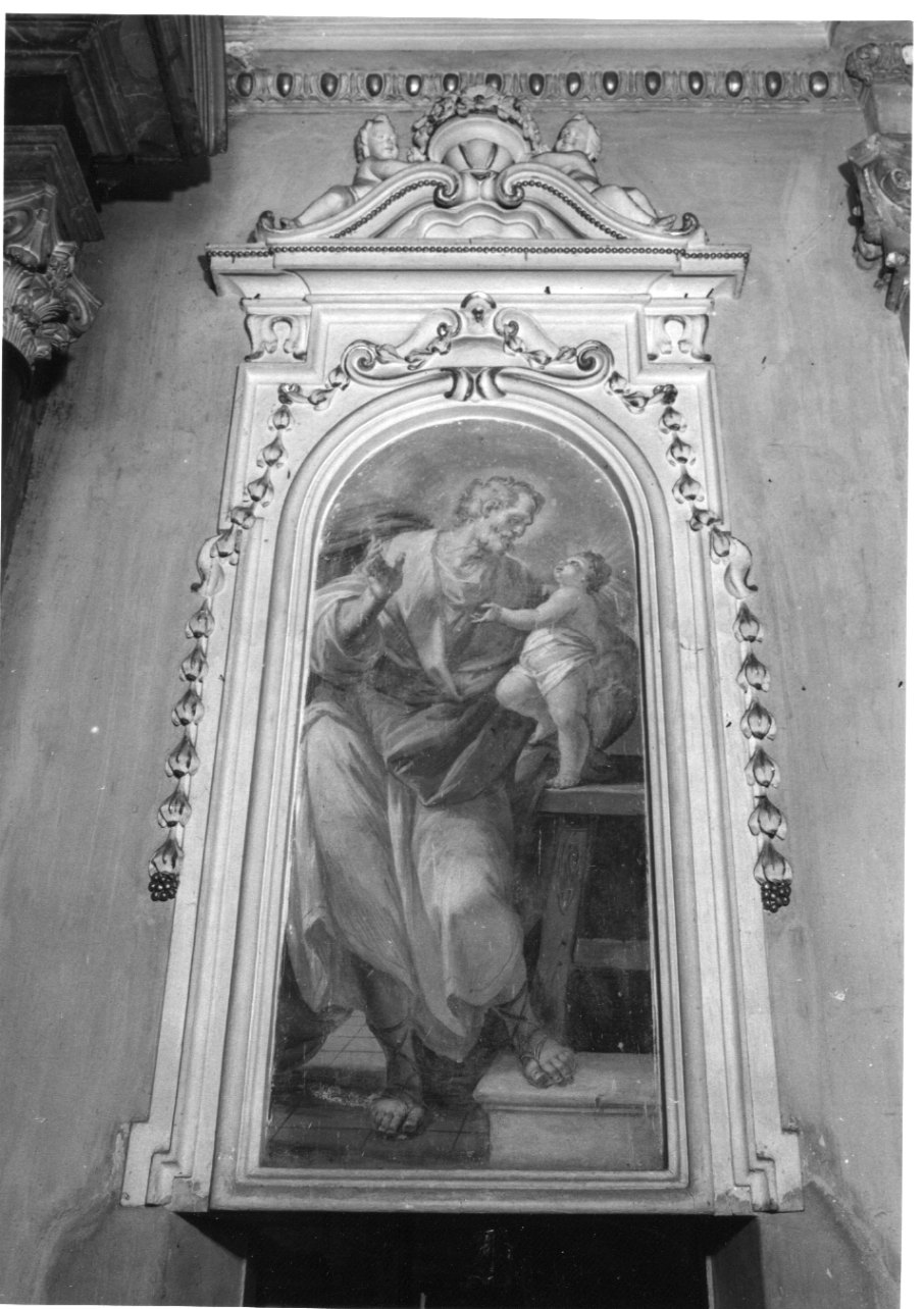 San Giuseppe e Gesù Bambino (dipinto, opera isolata) di Bianchi Salvatore (inizio sec. XVIII)