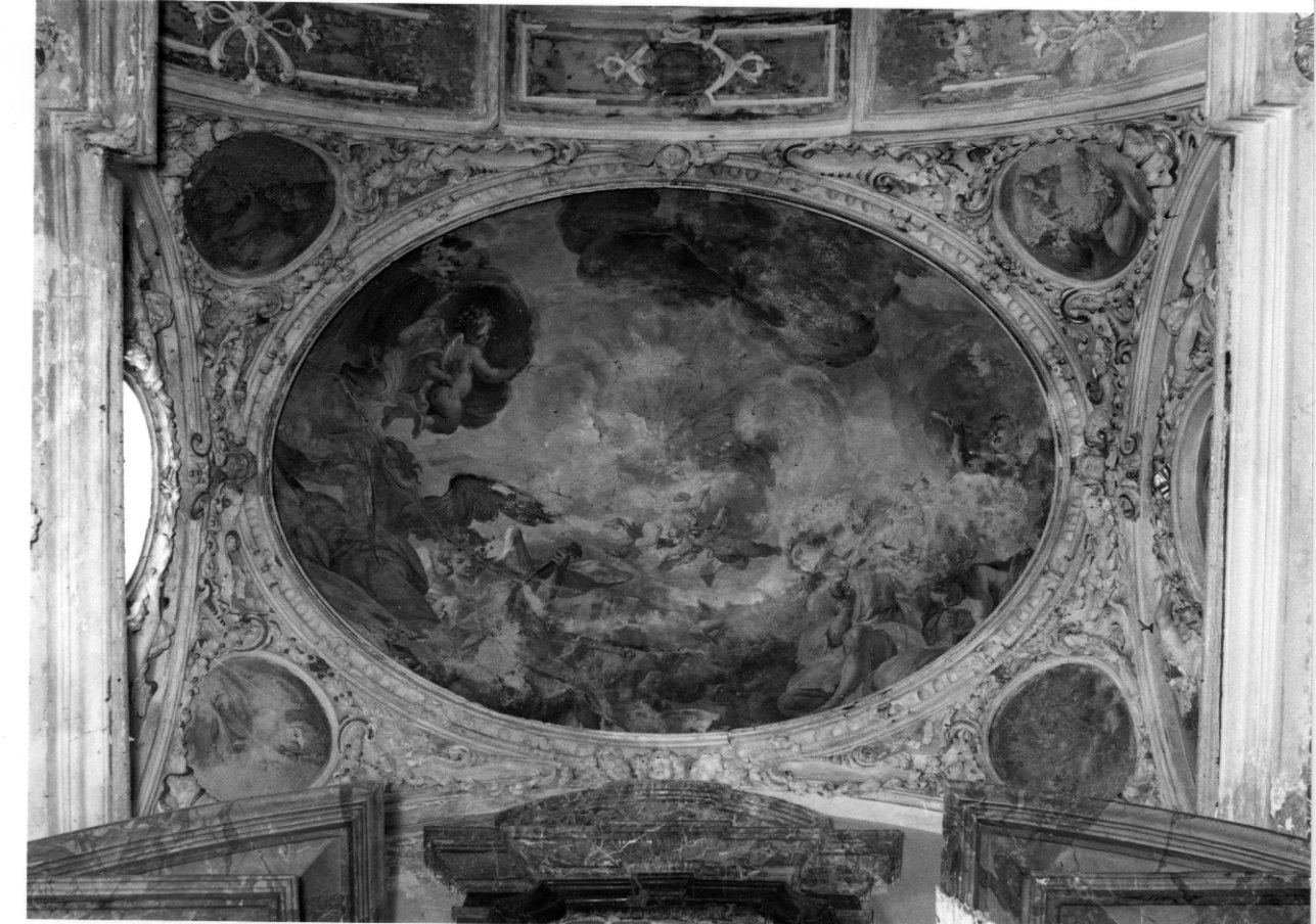 gloria d'angeli e colomba dello Spirito Santo (dipinto, opera isolata) di Bianchi Salvatore (inizio sec. XVIII)