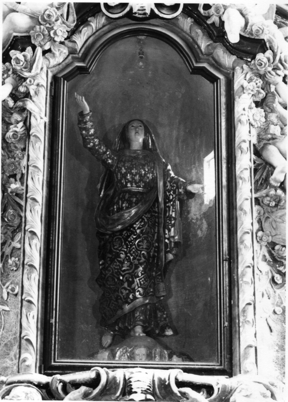 Madonna Assunta (statua, opera isolata) - bottega cusiana (fine sec. XIX)