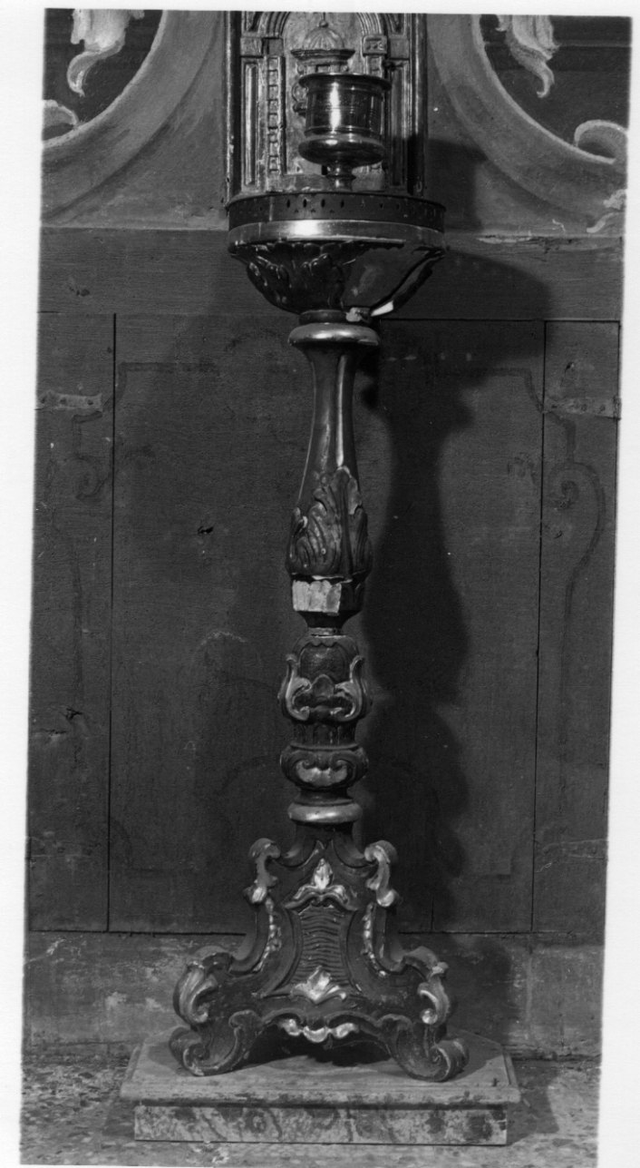 candelabro, opera isolata - bottega lombarda (prima metà sec. XVIII)