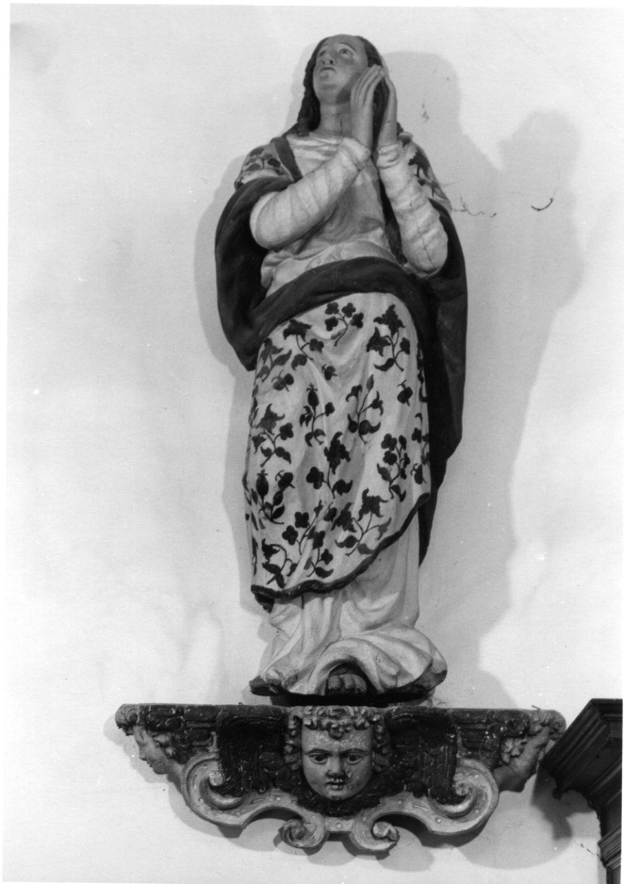 Madonna Assunta (statua, opera isolata) - bottega cusiana (seconda metà sec. XIX)