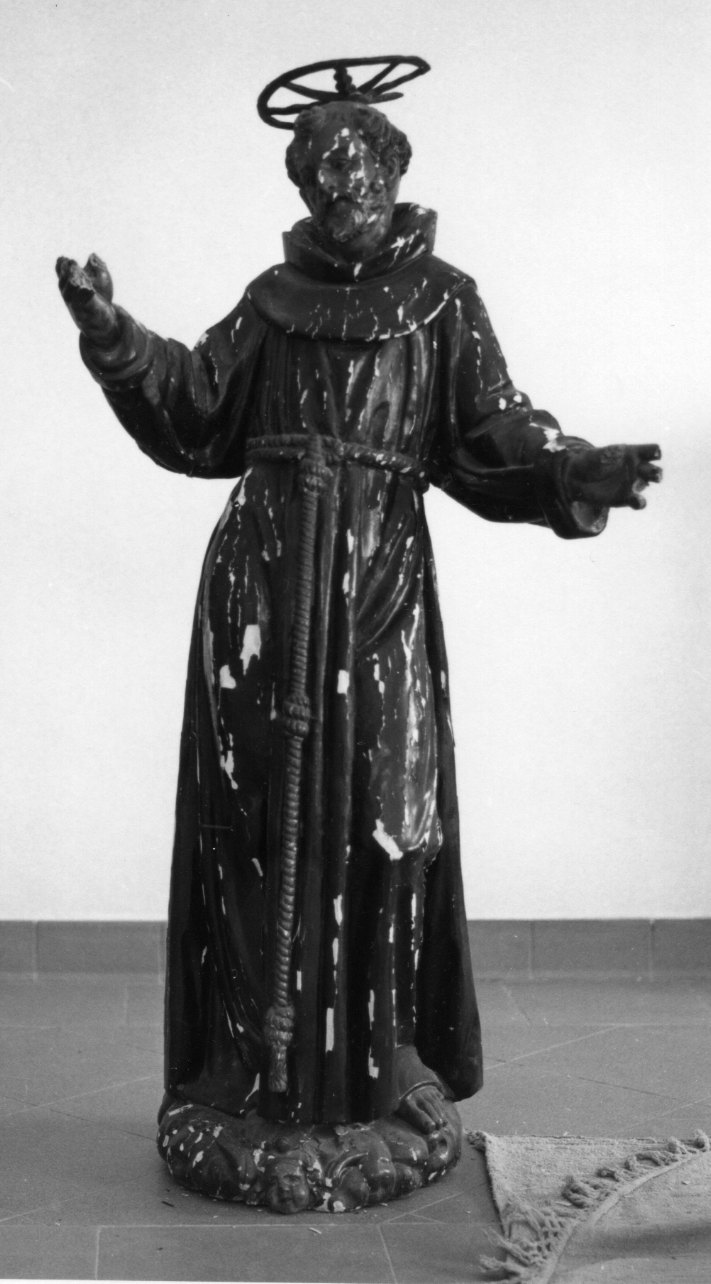 San Francesco d'Assisi (statua, opera isolata) - bottega lombarda (ultimo quarto sec. XVII)