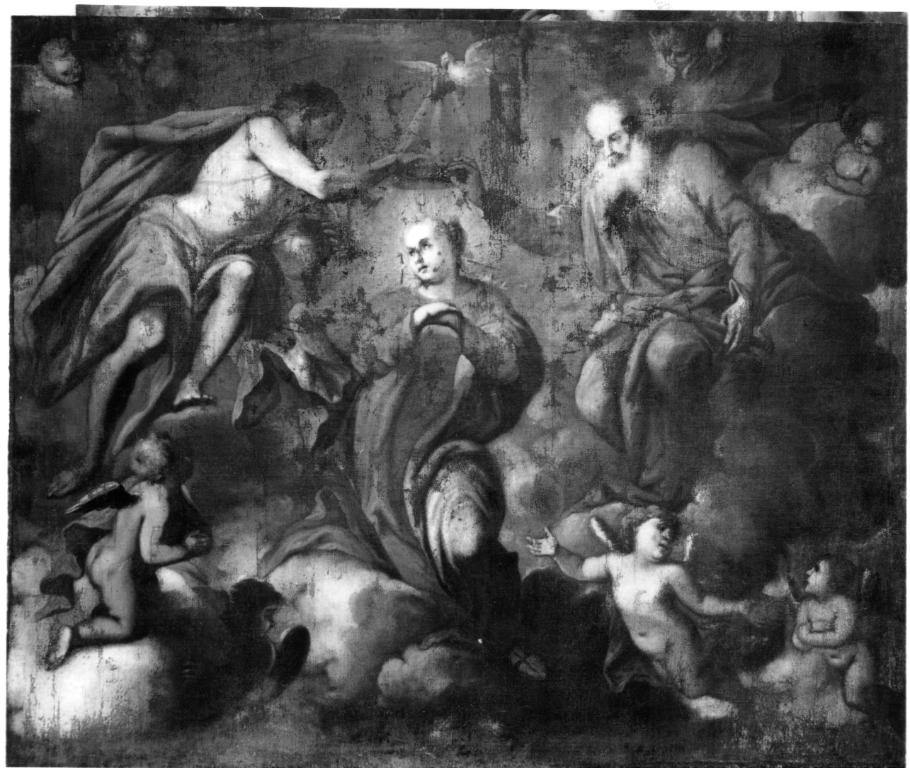 incoronazione di Maria Vergine (dipinto, opera isolata) di Cane Carlo (cerchia) (metà sec. XVII)