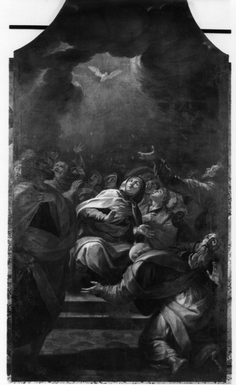 Pentecoste (dipinto, opera isolata) di Bianchi Salvatore (inizio sec. XVIII)