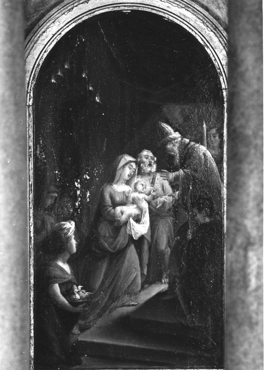 presentazione di Gesù al tempio (dipinto, opera isolata) - ambito piemontese (metà sec. XIX)