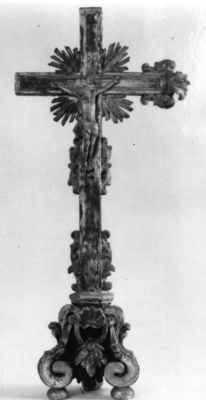 Cristo crocifisso dolente (croce d'altare, opera isolata) - bottega ossolana (sec. XVIII)