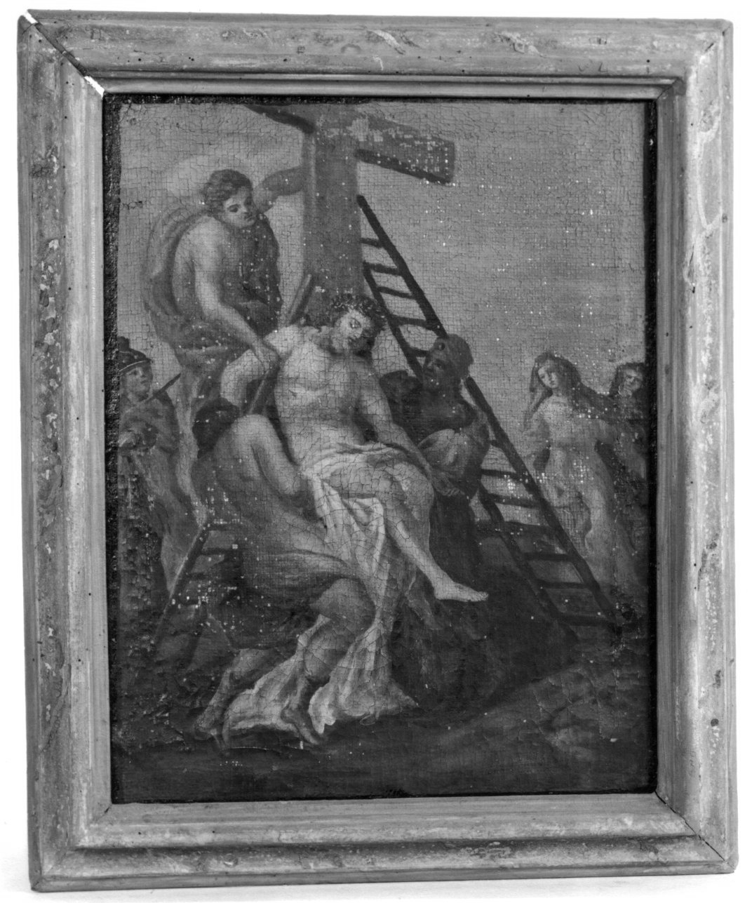 stazione XIII: Gesù deposto dalla croce (dipinto) - ambito della Val Formazza (prima metà sec. XVIII)