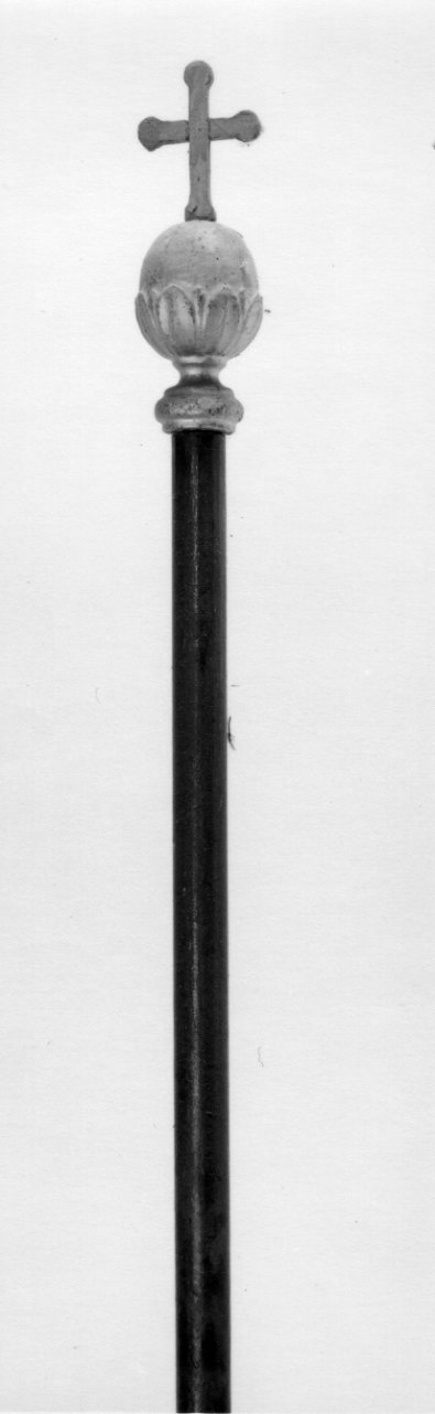 mazza processionale, serie - bottega ossolana (seconda metà sec. XVIII)