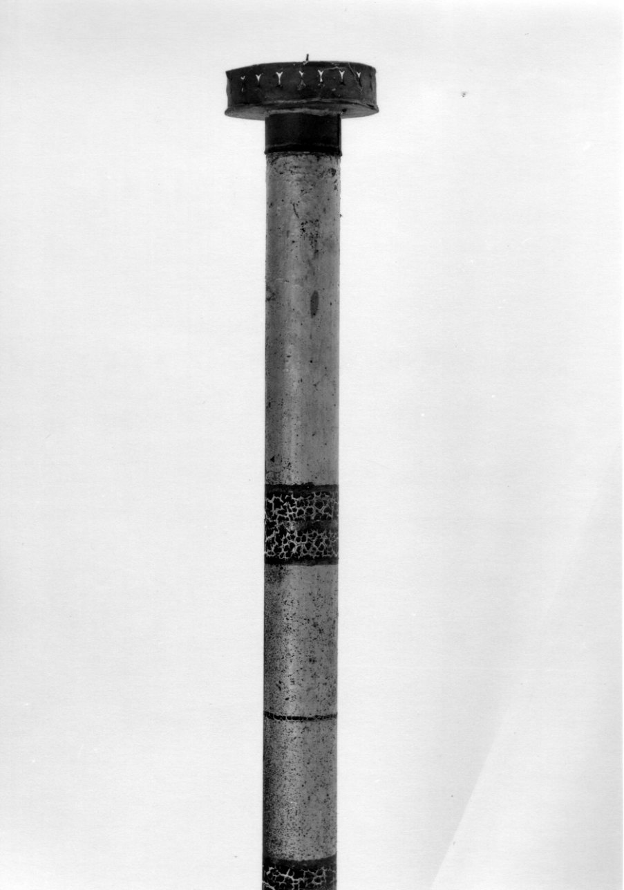 candelabro portatile, serie - bottega ossolana (sec. XIX)