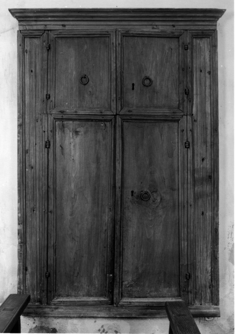 armadio - a muro, opera isolata - bottega ossolana (secondo quarto sec. XVIII)