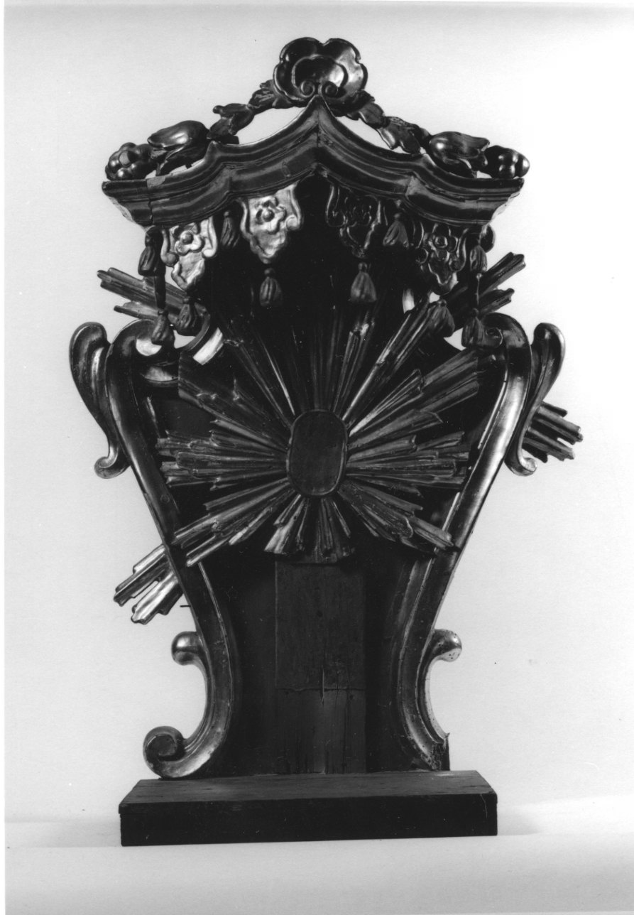 tronetto per esposizione eucaristica, opera isolata - bottega ossolana (prima metà sec. XVIII)