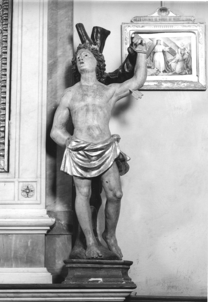 San Sebastiano (statua, opera isolata) - bottega ossolana (fine/inizio secc. XVI/ XVII)
