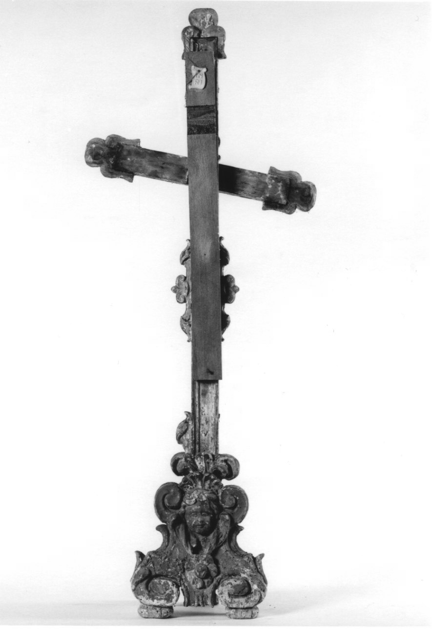 croce d'altare, opera isolata - bottega ossolana (seconda metà sec. XVII)