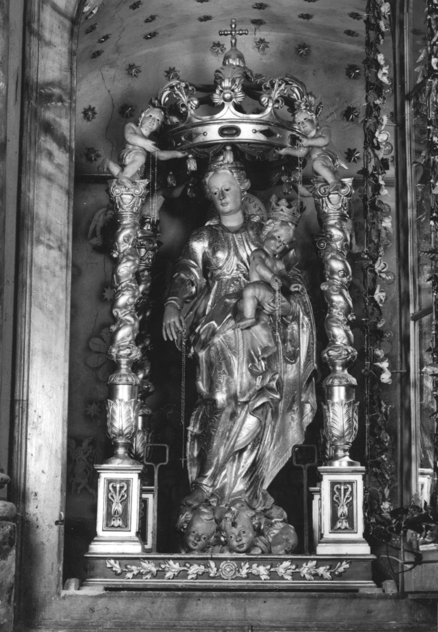 angeli con simboli mariani (baldacchino processionale, opera isolata) - bottega ossolana (fine/inizio secc. XVIII/ XIX)