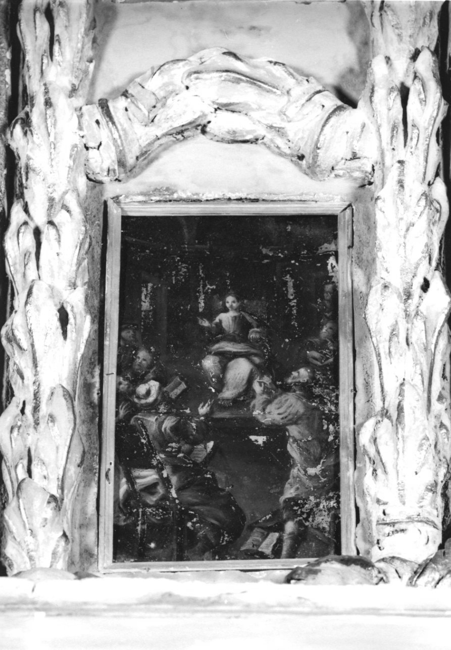 disputa di Gesù con i dottori nel tempio (dipinto, elemento d'insieme) - bottega lombarda (seconda metà sec. XVII)