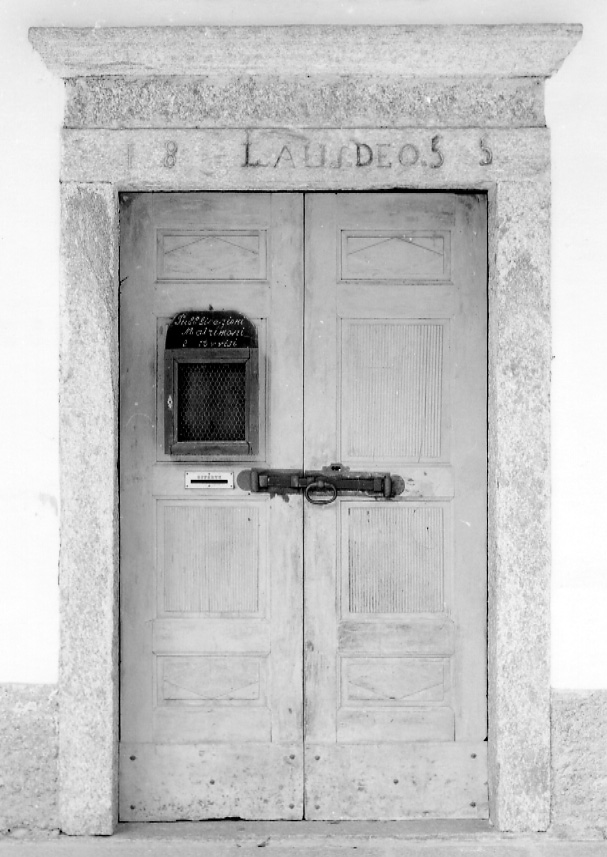 portone, opera isolata - bottega ossolana (metà sec. XIX)