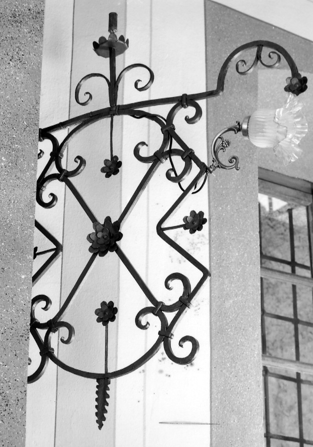 portalampade da chiesa, opera isolata - bottega ossolana (terzo quarto sec. XIX)