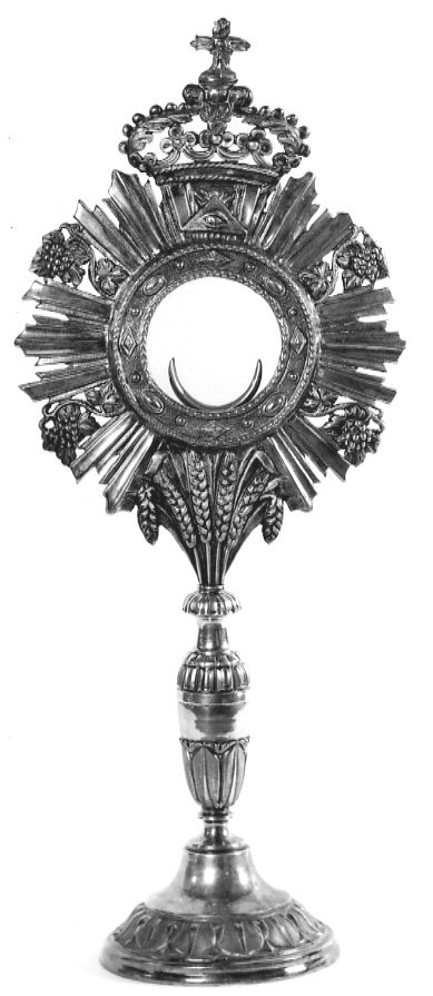 ostensorio - a raggiera, opera isolata - bottega ossolana (metà sec. XIX)