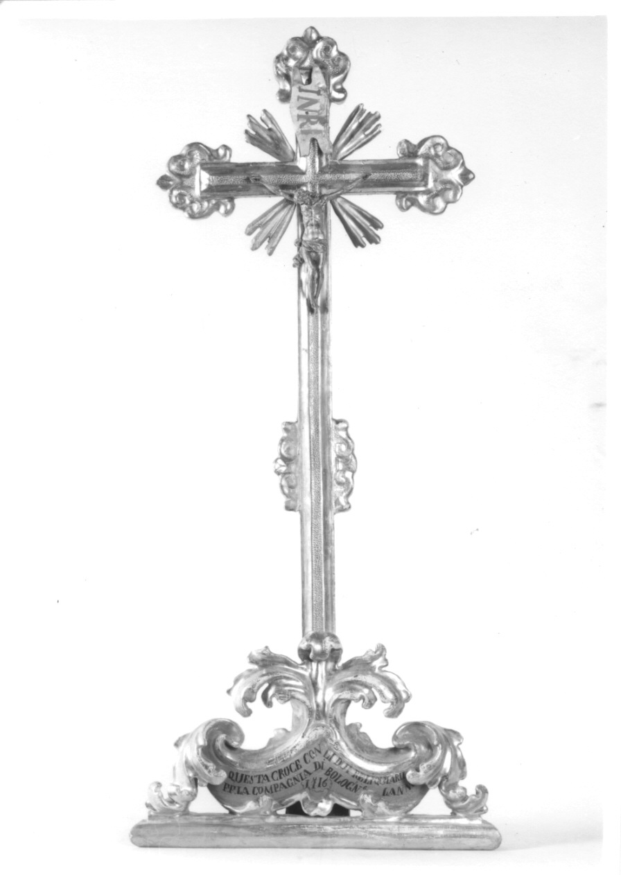 Cristo crocifisso dolente (croce d'altare, opera isolata) - ambito bolognese (?) (primo quarto sec. XVIII)