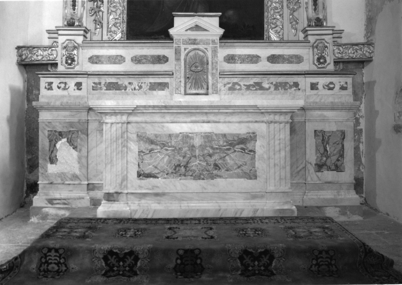 altare maggiore, opera isolata di Bossi Stefano (ultimo quarto sec. XIX)