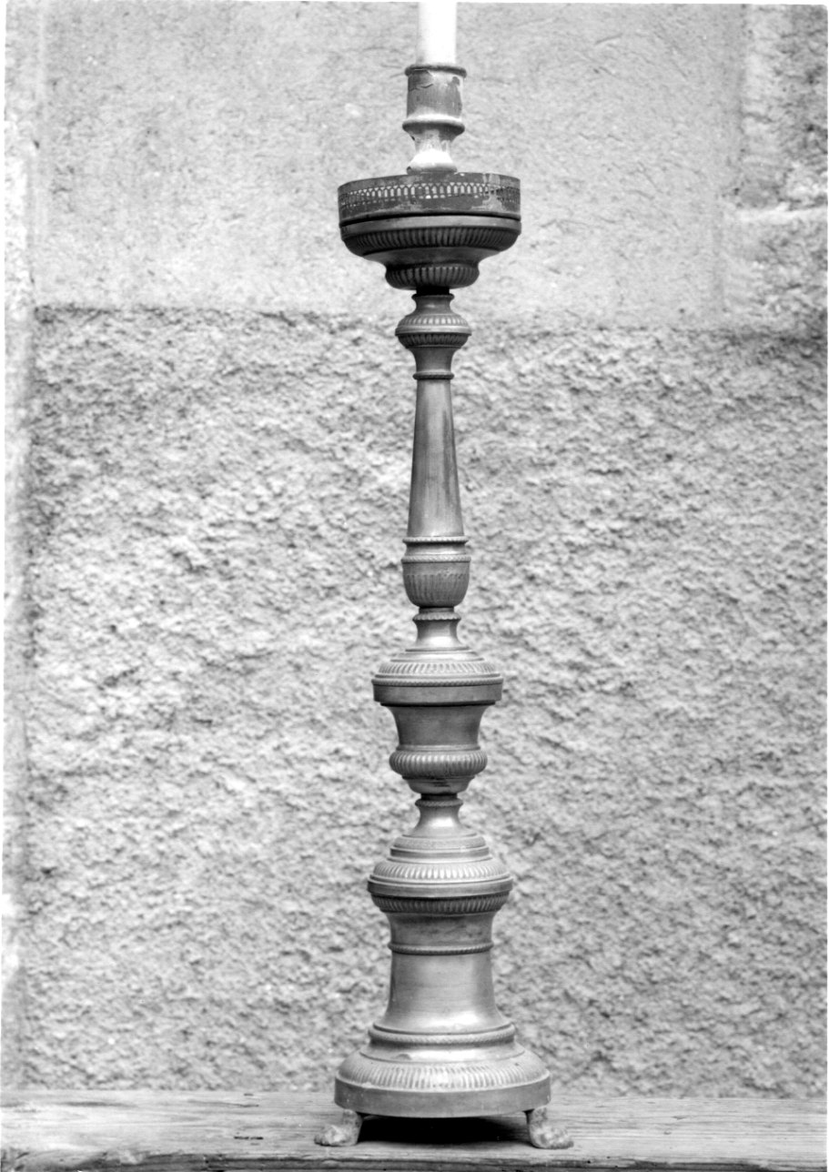 candeliere, serie - bottega italiana (fine/inizio secc. XIX/ XX)