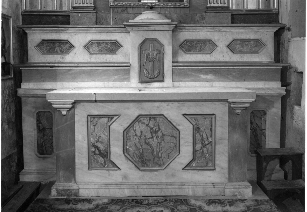 altare, opera isolata - bottega lombardo-piemontese (terzo quarto sec. XIX)
