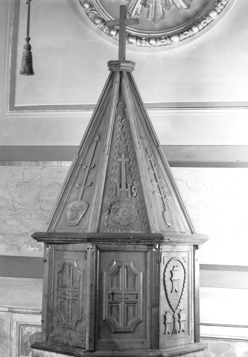 coperchio del fonte battesimale, opera isolata - ambito piemontese (prima metà sec. XVII)