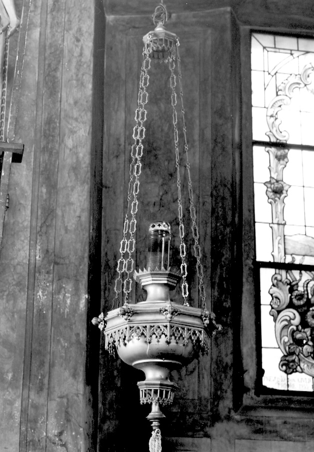 lampada del SS. Sacramento, opera isolata - ambito piemontese (prima metà sec. XIX)