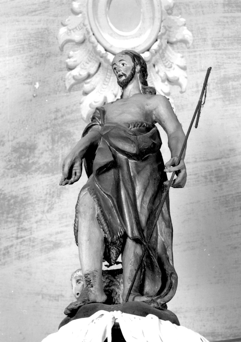 San Giovanni Battista (statua, opera isolata) di Longo Giovanni Giacomo (prima metà sec. XVIII)