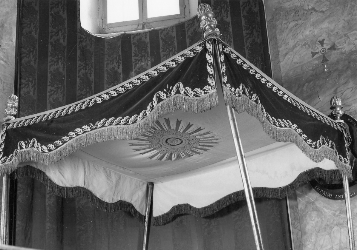 baldacchino processionale, opera isolata - manifattura italiana (prima metà sec. XIX)