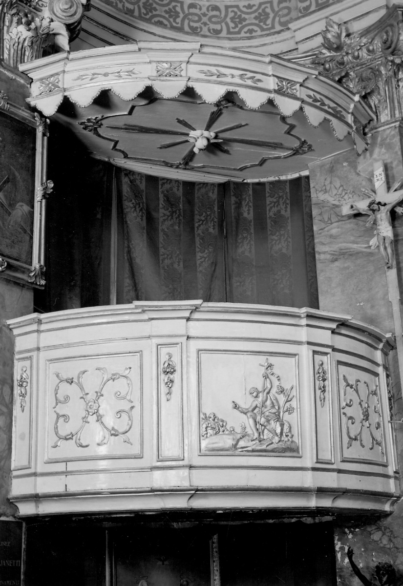 San Giovanni Battista (pulpito, opera isolata) - bottega piemontese (fine sec. XVIII)