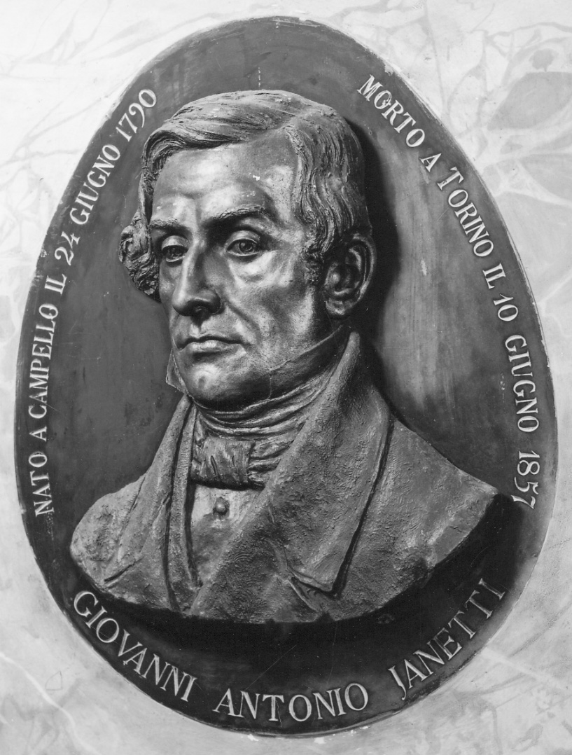 ritratto di Giovanni Antonio Janetti (busto, opera isolata) - ambito italiano (metà sec. XIX)