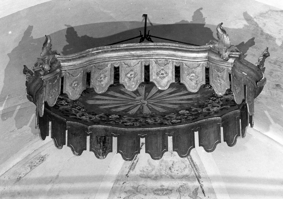 cielo di baldacchino, opera isolata - bottega cusiana (prima metà sec. XVIII)