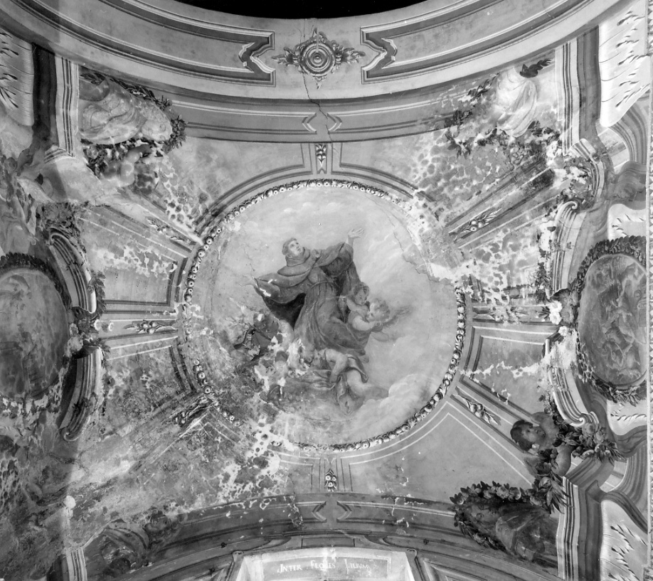 gloria di Sant'Antonio (dipinto, elemento d'insieme) di Bonola Giorgio (ultimo quarto sec. XVII)