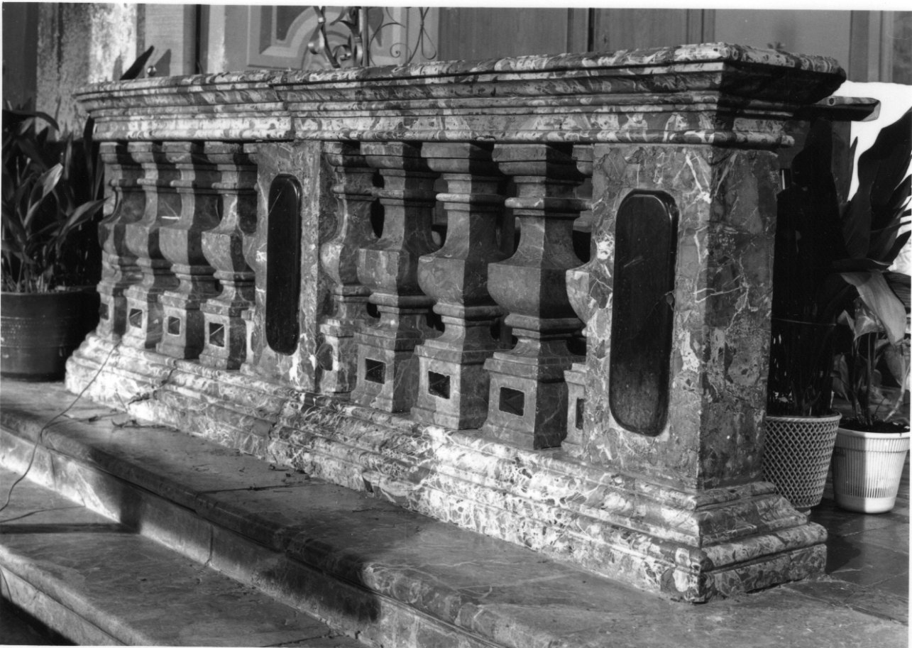 balaustrata, opera isolata - bottega lombardo-piemontese (seconda metà sec. XVIII)