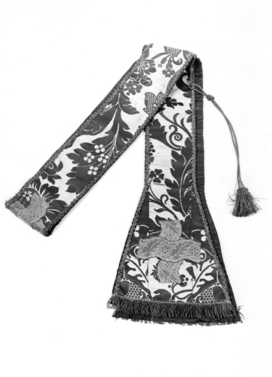 stola, opera isolata - manifattura italiana (seconda metà sec. XVIII)