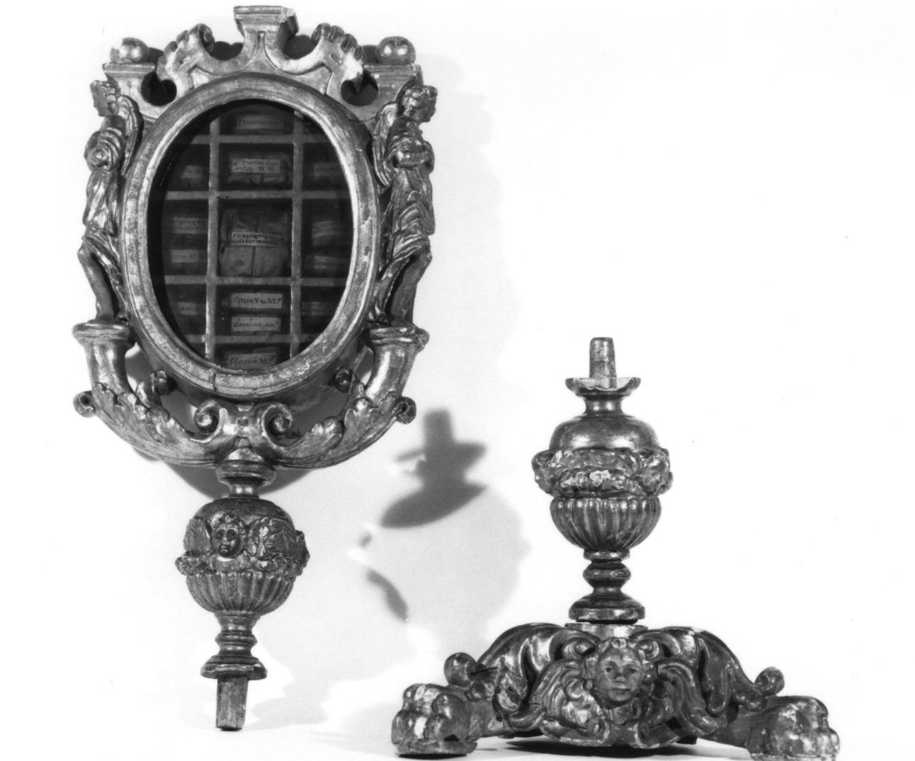 cherubini (reliquiario, opera isolata) - bottega ortese (seconda metà sec. XVII)