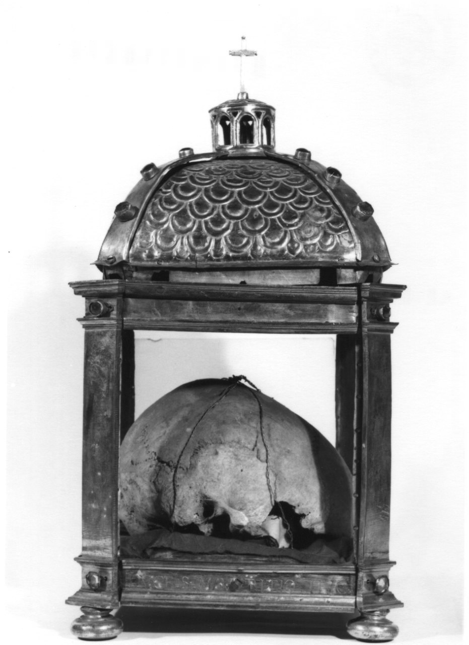 reliquiario a teca - a cassetta, opera isolata - bottega lombarda (primo quarto sec. XVII)