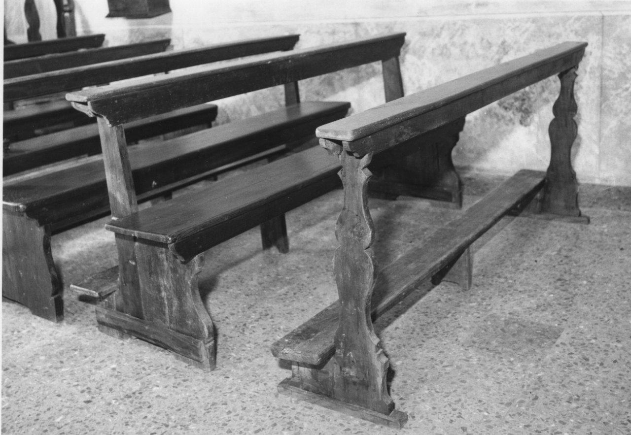 banco da chiesa, serie - ambito novarese (seconda metà sec. XIX)