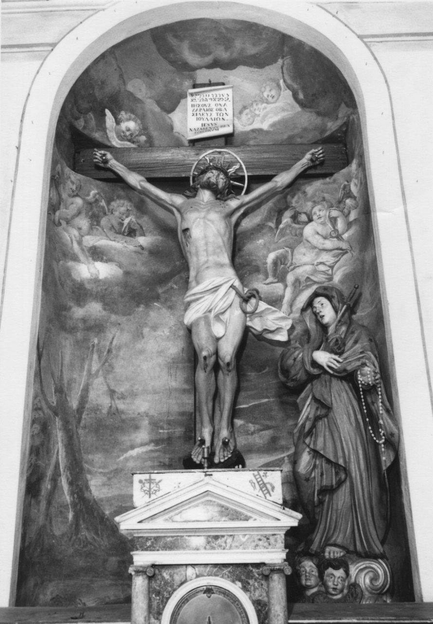 Cristo crocifisso dolente (crocifisso, opera isolata) - ambito novarese (primo quarto sec. XVIII)