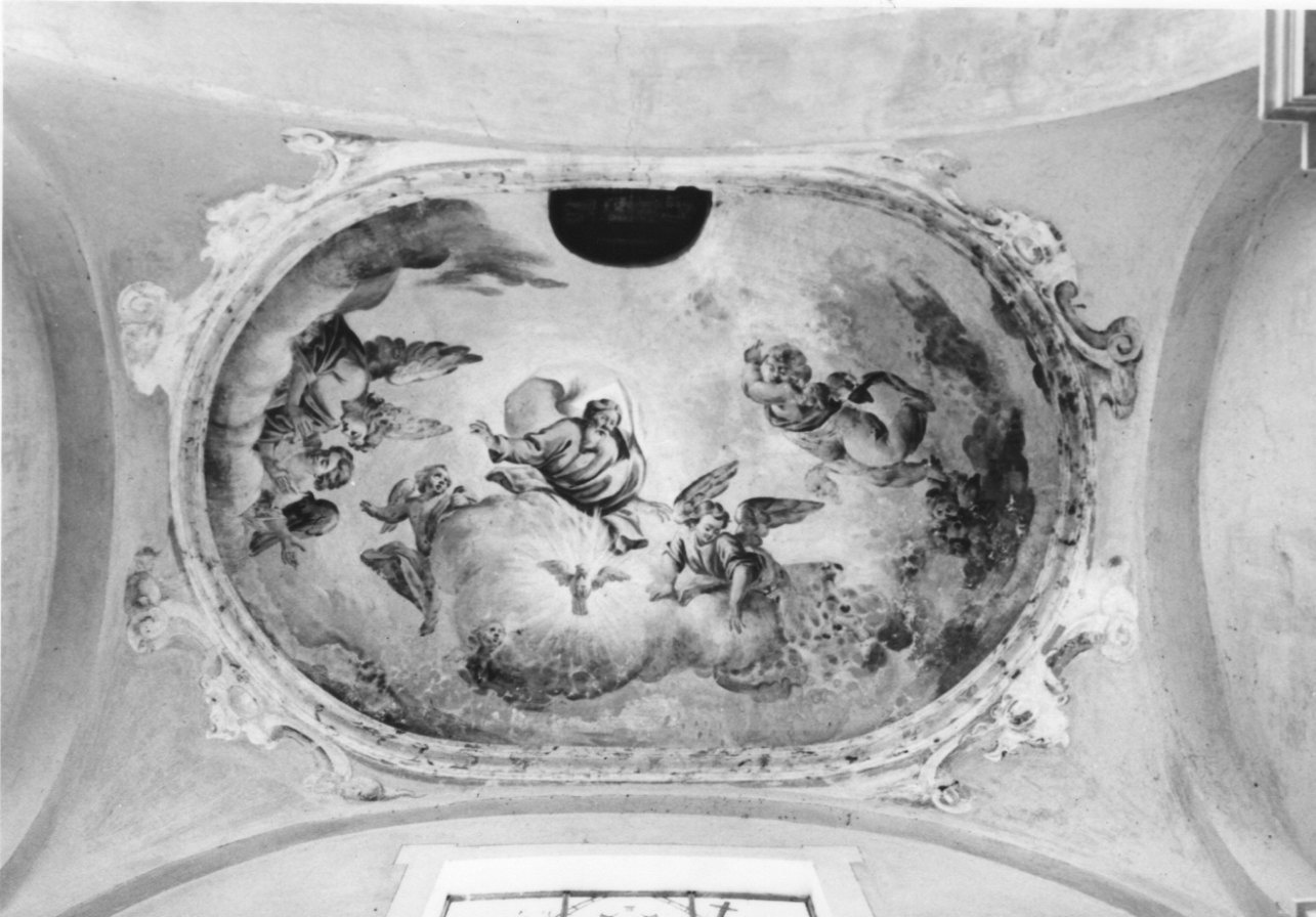 Dio Padre e colomba dello Spirito Santo (dipinto, opera isolata) - ambito novarese (prima metà sec. XVIII)