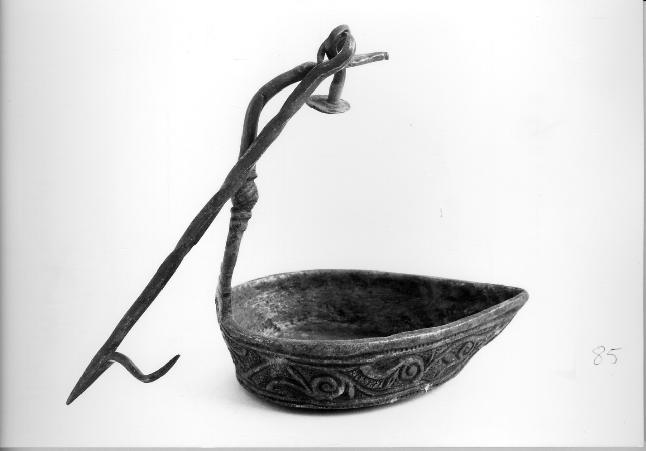 lucerna, opera isolata - ambito italiano (secc. XVI/ XVII)