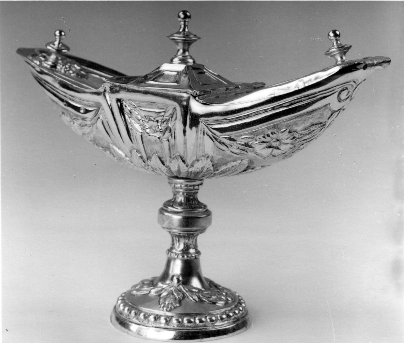 navicella portaincenso, opera isolata - ambito piemontese (ultimo quarto sec. XIX)