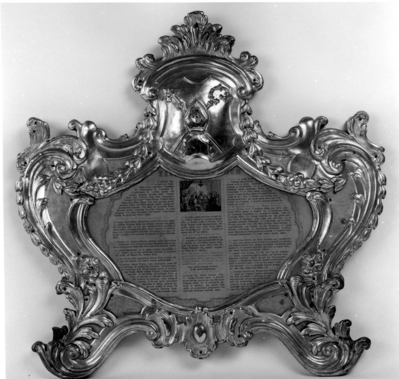 insegne episcopali (cartagloria, serie) - ambito piemontese (seconda metà sec. XVIII)